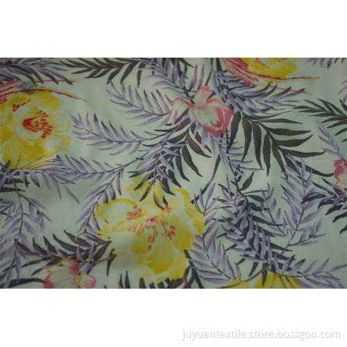 100% Viscose Moroccan Crepe Eco-vera Print Fabric